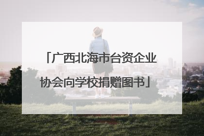 广西北海市台资企业协会向学校捐赠图书