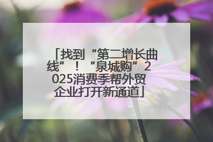 找到“第二增长曲线”！“泉城购”2025消费季帮外贸企业打开新通道