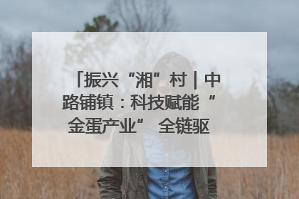 振兴“湘”村｜中路铺镇：科技赋能“金蛋产业” 全链驱动乡村振兴