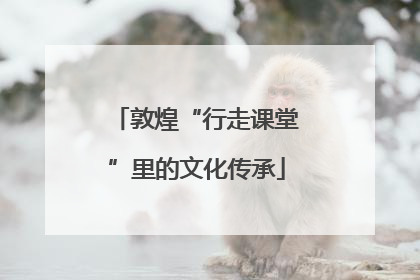 敦煌“行走课堂”里的文化传承
