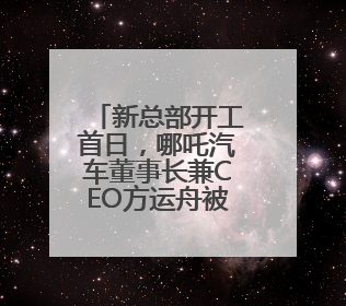 新总部开工首日，哪吒汽车董事长兼CEO方运舟被员工围堵讨薪