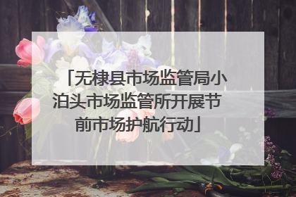 无棣县市场监管局小泊头市场监管所开展节前市场护航行动