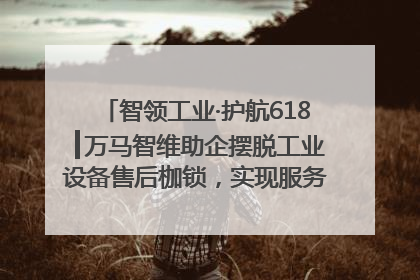 智领工业·护航618┃万马智维助企摆脱工业设备售后枷锁，实现服务与效能价值共振！