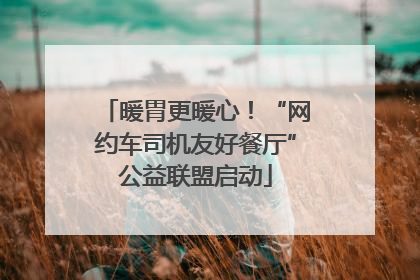 暖胃更暖心！“网约车司机友好餐厅”公益联盟启动