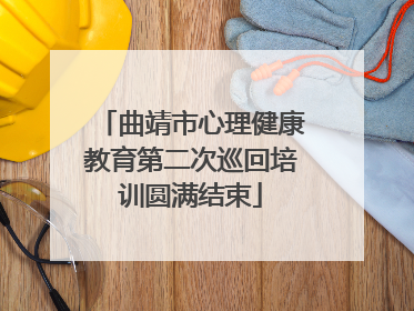曲靖市心理健康教育第二次巡回培训圆满结束