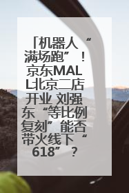 机器人“满场跑”！京东MALL北京二店开业 刘强东“等比例复刻”能否带火线下“618”？