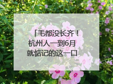 毛都没长齐！杭州人一到6月就惦记的这一口悄悄上市，你打算尝鲜吗？
