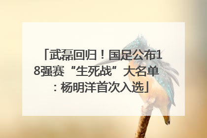 武磊回归！国足公布18强赛“生死战”大名单：杨明洋首次入选