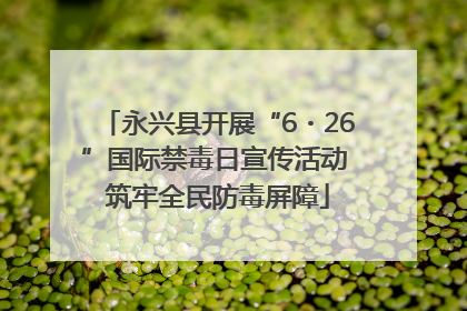 永兴县开展“6・26”国际禁毒日宣传活动 筑牢全民防毒屏障