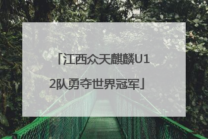 江西众天麒麟U12队勇夺世界冠军