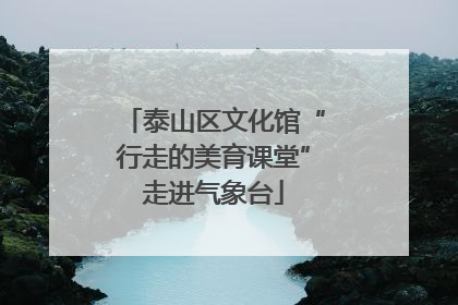 泰山区文化馆“行走的美育课堂”走进气象台
