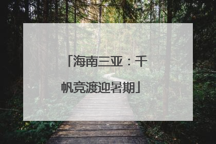 海南三亚：千帆竞渡迎暑期