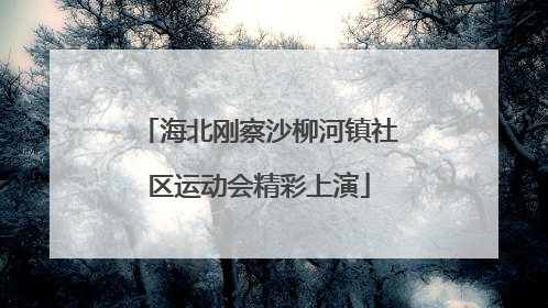 海北刚察沙柳河镇社区运动会精彩上演