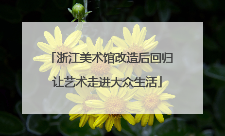浙江美术馆改造后回归 让艺术走进大众生活