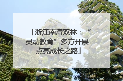 浙江南浔双林：“灵动教育”多方开展 点亮成长之路