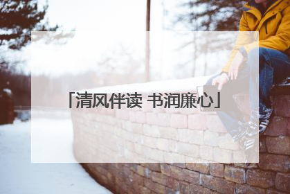 清风伴读 书润廉心