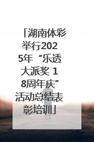 湖南体彩举行2025年“乐透大派奖 18周年庆”活动总结表彰培训