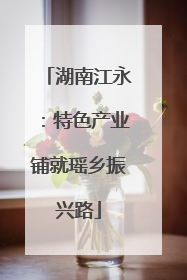 湖南江永：特色产业铺就瑶乡振兴路