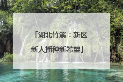 湖北竹溪：新区新人播种新希望