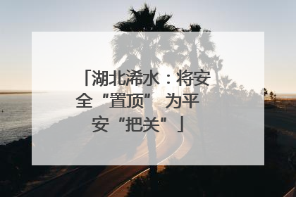 湖北浠水：将安全“置顶” 为平安“把关”
