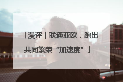 漫评｜联通亚欧，跑出共同繁荣“加速度”