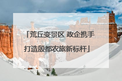 荒丘变景区 政企携手打造殷都农旅新标杆