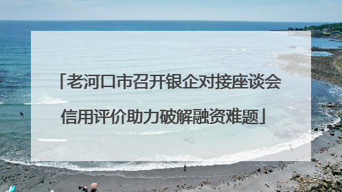 老河口市召开银企对接座谈会 信用评价助力破解融资难题
