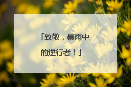致敬，暴雨中的逆行者！