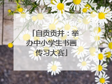 自贡贡井：举办中小学生书画传习大赛