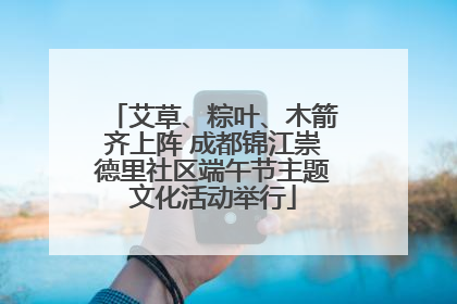 艾草、粽叶、木箭齐上阵 成都锦江崇德里社区端午节主题文化活动举行