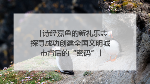 诗经嘉鱼的新礼乐志 探寻成功创建全国文明城市背后的“密码”