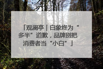 观澜亭｜白象终为“多半”道歉，品牌别把消费者当“小白”