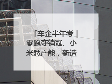 车企半年考｜零跑夺销冠、小米愁产能，新造车“洗牌”