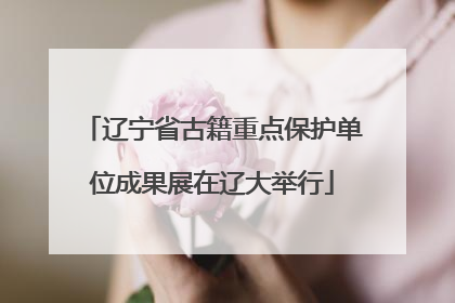 辽宁省古籍重点保护单位成果展在辽大举行