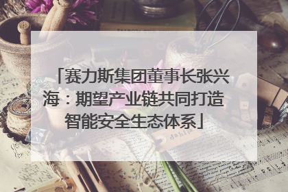 赛力斯集团董事长张兴海：期望产业链共同打造智能安全生态体系