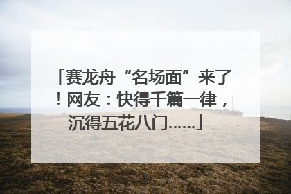 赛龙舟“名场面”来了！网友：快得千篇一律，沉得五花八门……