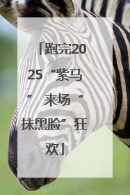 跑完2025“紫马” 来场“抹黑脸”狂欢