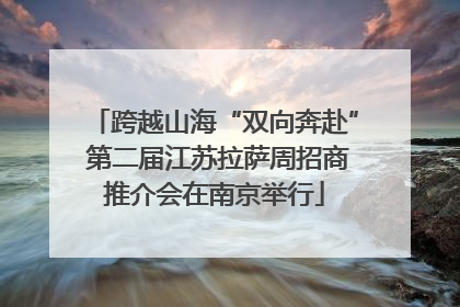 跨越山海“双向奔赴” 第二届江苏拉萨周招商推介会在南京举行