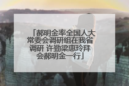 郝明金率全国人大常委会调研组在我省调研 许勤梁惠玲拜会郝明金一行