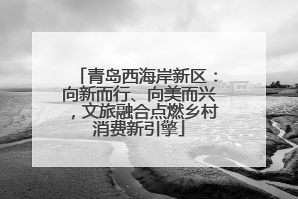 青岛西海岸新区：向新而行、向美而兴，文旅融合点燃乡村消费新引擎