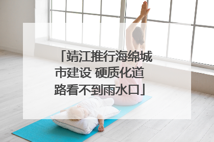 靖江推行海绵城市建设 硬质化道路看不到雨水口