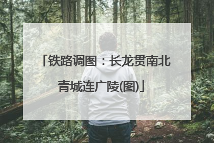 铁路调图：长龙贯南北 青城连广陵(图)