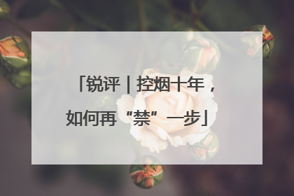 锐评｜控烟十年，如何再“禁”一步