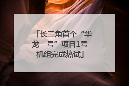 长三角首个“华龙一号”项目1号机组完成热试