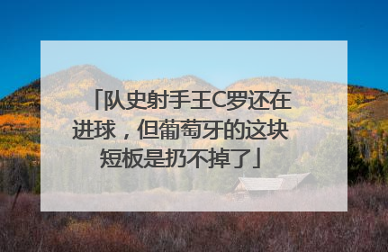 队史射手王C罗还在进球，但葡萄牙的这块短板是扔不掉了