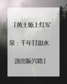 黄土塬上红军泉：千年甘甜水 浇出振兴路