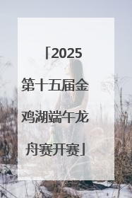 2025第十五届金鸡湖端午龙舟赛开赛