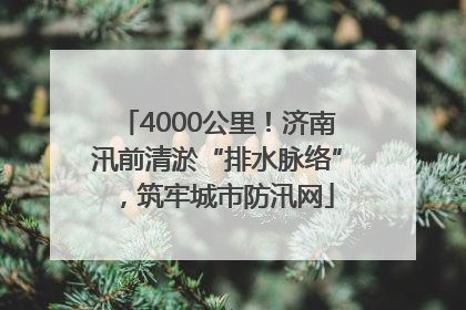 4000公里！济南汛前清淤“排水脉络”，筑牢城市防汛网
