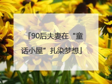 90后夫妻在“童话小屋”扎染梦想