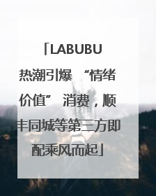 LABUBU 热潮引爆 “情绪价值” 消费，顺丰同城等第三方即配乘风而起